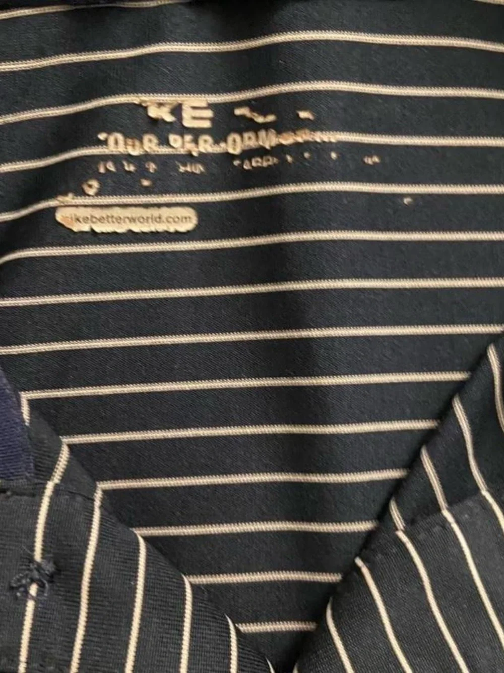 Men’s Nike Golf Marquette Golden Eagles Navy With Stripes Golf Polo Size XXL